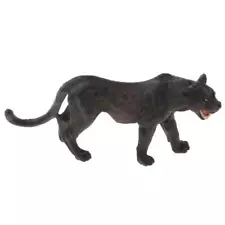 Lifelike Black Panther Wildlife Animal Figurine Model Figure Home Decor