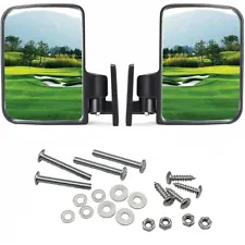 Golf Cart Side Mirrors For Club Car EZ-GO Yamaha RSV And Others Cart Accessories (For: XRT1550 IntelliTach)