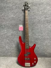 Ibanez Gio GSR200 Soundgear 4 String Electric Bass Guitar, In Transparent Red