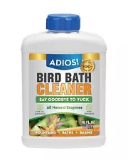 Bird Bath Cleaner for Outdoor Fountains and Bowls, Safely Cleans Metal, Glass...