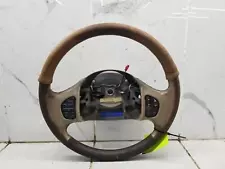 ** ROUGH, MISSING BUTTON** 2006 FORD F250 KING RANCH STEERING WHEEL #006703