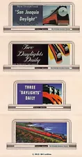 Trains 4 billboards F or G scale signs, Southern Pacific Daylight, set 2