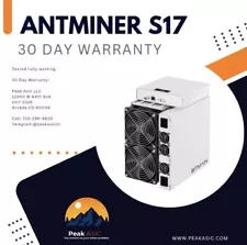 Bitmain Antminer S17 (50TH) / Tested Working 4- USA Seller-30 Day Warranty