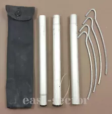 Polish Tent Poles + Pins + Bag SET Laavu Poncho Shelter Tilt Half Tarp Camping