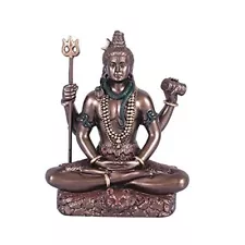 Lord Shiva Statue Shiv High quality resin bronze color idol Sculptures Energized