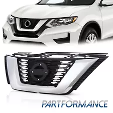 Chrome Front Upper Bumper Grille For 2017-2020 Nissan Rogue S SL SV NI1200281