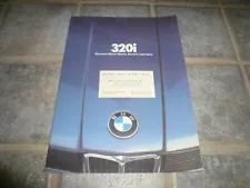 1981 BMW 320i Sales Brochure- Vintage