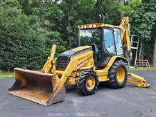 2005 Caterpillar 420D Backhoe Wheel Loader Tractor Cab E-Stick Bucket bidadoo