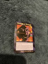 ENOUGH IS ENOUGH - TRUMP 1995 Assassins ILLUMINATI INWO Card Game