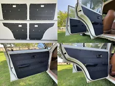 Black ABS Waterproof Door Cards Fit Toyota Corolla KE30-KE38 KE55 Sedan Wagon x4 (For: 1980 Toyota Corolla)