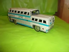 VINTAGE ORIGINAL Circa 1950's GREYHOUND SCENIC CRUISER FRICTION DRIVE BUS #3445