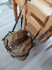 Filson Large Rugged Canvas Twill Travel Bag Tan Talon Era Made in USA Rare