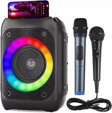 Ankuka Karaoke Machine for Kids and Adults - Portable Bluetooth Karaoke Speaker