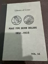 Library of Coins Vol. 26 Peace Dollars Copywrite 1959