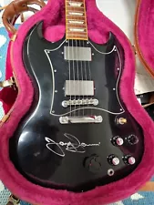 Black Gibson SG Tony Iommi Signed Guitar