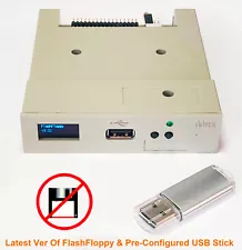 Gotek Amiga Atari ST Coco Floppy Drive Emulator FlashFloppy w/ USB Stick & OLED