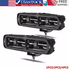 6inch LED Work Light Bar Spot Flood Pods Offroad Driving Fog Boat Truck SUV ATV