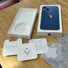 Apple iPhone 13 Empty Box Original - Blue. Sticker And SIM Tool