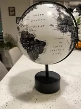 Beautiful Classy World Globe Black And White