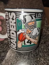 Los Angeles Raiders Coffee Mug. 1992. 12 oz. Cup. Black Pre-owned