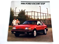 1986 Ford Escort EXP 18-page Original Dealer Sales Brochure Catalog