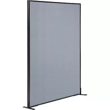 48-1/4"W x 96"H Freestanding Office Partition Panel Blue