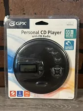 VINTAGE GPX PC332B PORTABLE CD PLAYER /FM RADIO SEALED