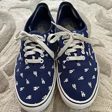 Vans Authentic Original MLB Los Angeles LA Dodgers Shoes M 12