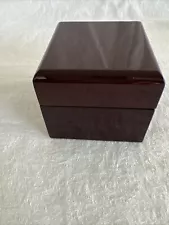 Deluxe Earring Box Display Jewelry Gift Box 2.5 X 2.5 Inches Dark Cherry Color