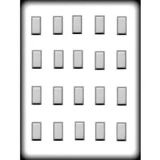 Rectangles 1" Hard Candy Mold - 8H-5656