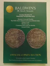 Baldwin's Auction Catalog 9/2012 Russian Indian British & World Coins and Medals