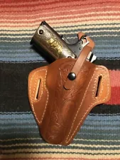 FITS Colt RIA Citadel STI 45 Govt Model 1911 Tanned Leather Pancake Holster