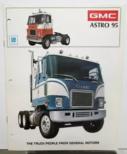 1973 GMC Astro 95 Tilt Cab Diesel Tandem Single Axle Sales Brochure Original