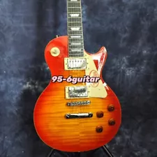 Standard LP 50s Cherry Burst Electric Guitar 2H Pickups Chrome Hardwrae for Sale