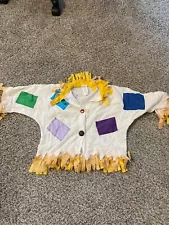 Kid's Dress Up Scarecrow Costume Top Size Small 2-3