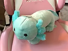 Build A Bear Mint Axolotl Plush Mint Blue 20” Long 2022 Online Exclusive BAB