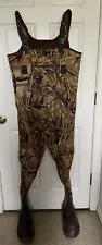 Cabelas Camo Neoprene Chest Waders Men Size 12 Hunting Fishing