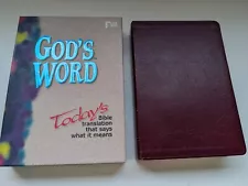 God's Word Today's Bible Translation That Says What It Means - Leather W/Box