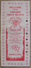 HELLS ANGELS Oakland Chapter "9th Annual Poker Run" Poker Hand Envelope 6-3-2000