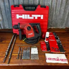 HILTI TE 16-C Concrete DRILL in CASE - 9 BOSCH ASNI Drill Bits - Manuals Tools
