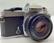 Nikon FE 35mm SLR Film Camera w/Nikon Seeies E 50mm f/1.8 Lens