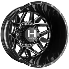 Hostile H402 Diablo Dually Rear 22x8.25 8x200 Black/Milled Wheel Rim 22" Inch