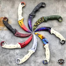 8.5" Tactical CSGO Talon Counter Strike Karambit Claw Hunting Survival Knife EDC