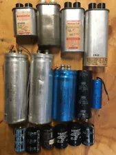 5 Lbs. of Various Large Capacitors: Electrolytic, High Voltage.