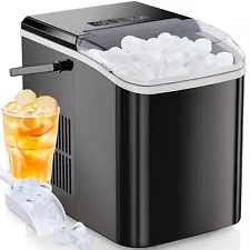 Countertop Ice Maker, Portable Ice Machine Self-Cleaning, 9 Cubes in 6 Mins