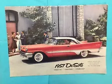 1957 DE SOTO "FIREFLITE FIRESWEEP FIREDOME" Car Dealer Sales Brochure (Large)