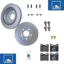 Rear Brake Disc Pads Hardware Sensors Complete Kit 1992-95 Mercedes W124 E Ate (For: Mercedes-Benz)