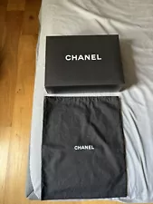 Vintage Authentic Chanel Dust Bag and Box