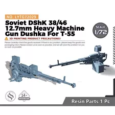 SSMODEL 029 1/72 Model Soviet DShK 38/46 12.7mm Heavy Machine Gun Dushka For T55