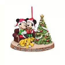 Disney Christmas Snow Globe Effect Ornament: Mickey Mouse And Friends